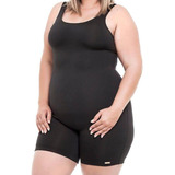 Maiô Feminino Hidroginástica Plus Size Forrado Com Bojo
