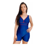 Maiô Macaquinho Hidroginastica Resistente Ao Cloro Plus Size