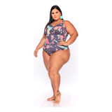 Maiô Plus Size Ciganinha 2 X 1 Bojo Removível Do 46 A 60