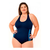 Maiô Plus Size Com Touca Para Natação, Hidroginástica.