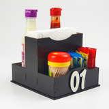 Mais Vendido Kit 05 Suportes De Guardanapo Lanchonetes Bares