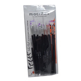 Makeup And Beautyartistic Nail Brush Kit With 15 Macrilan Br