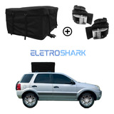 Maleiro De Teto 340l P/ Viagem Bagageiro De Carro + Cinta