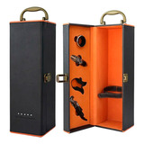 Maleta Case Para Uma Garrafa De Vinho Iconic One Cor Preto