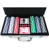 Maleta De Poker Profissional 300 Fichas Kit Completo Baralho