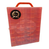 Maleta Do Colecionador Hot Wheels Matchbox 24nichos Laranja