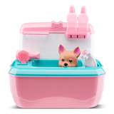 Maleta Dr Canino Pet Shop Veterinário Infantil C/ Acessórios Cor Maleta Pet Rosa