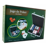 Maleta Poker 200 Fichas Jogo Completo Com Baralhos E Dados