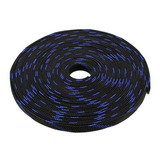 Malha Náutica Expansivel Preto Com Azul 4mm 5m Termo Adesivo