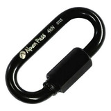 Malha Rápida Oval De Aço 6mm Preta