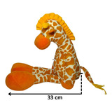 Mamãe Girafofa De Pelúcia Gravida 54cm