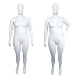 Manequim Feminino Branco De Plástico 3 Braços Plus Size 