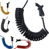 Mangueira Espiral Com Bico Botão De Limpeza Cabine Caminhão
