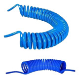 Mangueira Espiral Pu Azul 8mm X 10 Metros P/ Ar Comprimido 