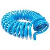 Mangueira Espiral Pu Azul 8mm X 5 Metros P/ Ar Comprimido