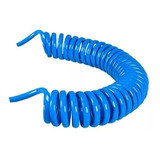 Mangueira Espiral Pu Azul 8mm X 5 Metros P/ Ar Comprimido