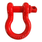 Manilha Curva 3/4 Pino Rosqueado Vermelha Capacidade 4.7 Ton
