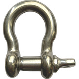 Manilha Curva Em Inox Corpo 3/16 Pino 3/16 Para 40kg