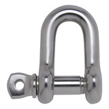 Manilha Reta 10mm Inox 316 Com Pino Especial Lancha Barco