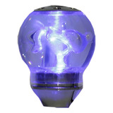 Manopla Bola De Câmbio Sport Iluminada Com Led Azul