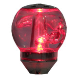 Manopla Bola De Câmbio Sport Iluminada Com Led Vermelho