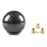 Manopla Câmbio Esportiva Carro Bola Fibra De Carbono Tuning