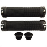 Manopla Elleven C/ Trava Aluminio Bike Mtb Preto 130mm