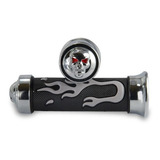 Manopla Luva Fogo Chamas Custom Chopper 7/8 Pronta Entrega