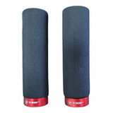 Manopla Tsw Espuma Com Anel De Trava Mountain Bike Cores Cor Preto E Vermelho