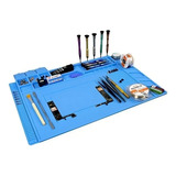 Manta Antiestática P/ Conserto Reparo Celular S-160 45x30cm Cor Azul