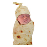 Manta De Burrito Para Bebês Em Forma De Tortilla De Farinha