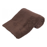 Manta Lisa Ultra Solft Macio Toque Aveludado Casal Padrão Cor Tabaco