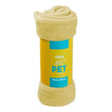 Manta Microfibra Pet 6 Cores Disponíveis 70x90cm - Uzoo Cor Amarelo