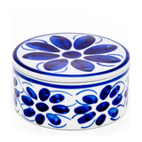 Mantegueira Francesa De Porcelana Azul Colonial Monte Sião