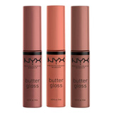 Manteiga De Maquiagem Profissional Brilho Labial Nyx Gloss B