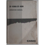 Manual Calculadora Agenda Eletrônica Casio Sf-4300a/sf-4600