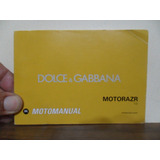 Manual Celular Motorola Motorazr V3i Dolce Gabbana Original