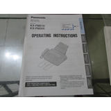 Manual De Instruções Fax Panasonic - Kx-fm210 / 205