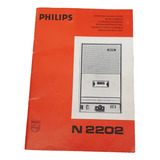 Manual Do Philips Gravador Fita Cassete N-2202 Original