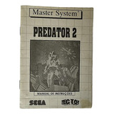Manual Original Predador 2 Master System
