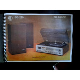 Manual Som 3x1 Sharp Sg220