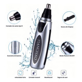 Maquina Aparelho De Tirar Pelo Nariz Barba Bigode Depilação Cor Preto 110v/240v