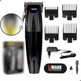 Máquina Cortar Cabelo Wmark Ng-222 Prata Profissional Blade