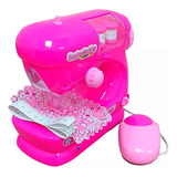 Máquina Costura Infantil Mini Ateliê Luz E Som Rosa Escuro