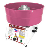 Maquina De Algodão Doce Profissional Rosa Com Brinde