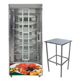Maquina De Assar Brasgrill Br64 + Mesa Frangos 110v