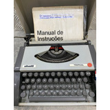 Maquina De Escrever Olivetti Tropical Anos 80 Com Manual