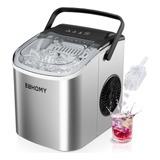 Máquina De Fazer Gelo Euhomy Countertop 12 Kg De Prata 6 Min