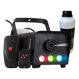 Maquina De Fumaca 700w 3 Leds 1 Watt Rgb Controle + Fluido