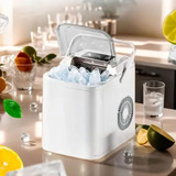 Máquina De Gelo Tomate Mxg-2001 Ice Maker Branco 1,3l 12kg Dia 110v 127v